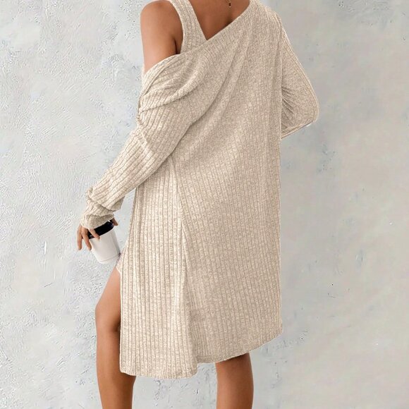 Apricot Elegant Women's Sexy Dress - Picture 2 of 7